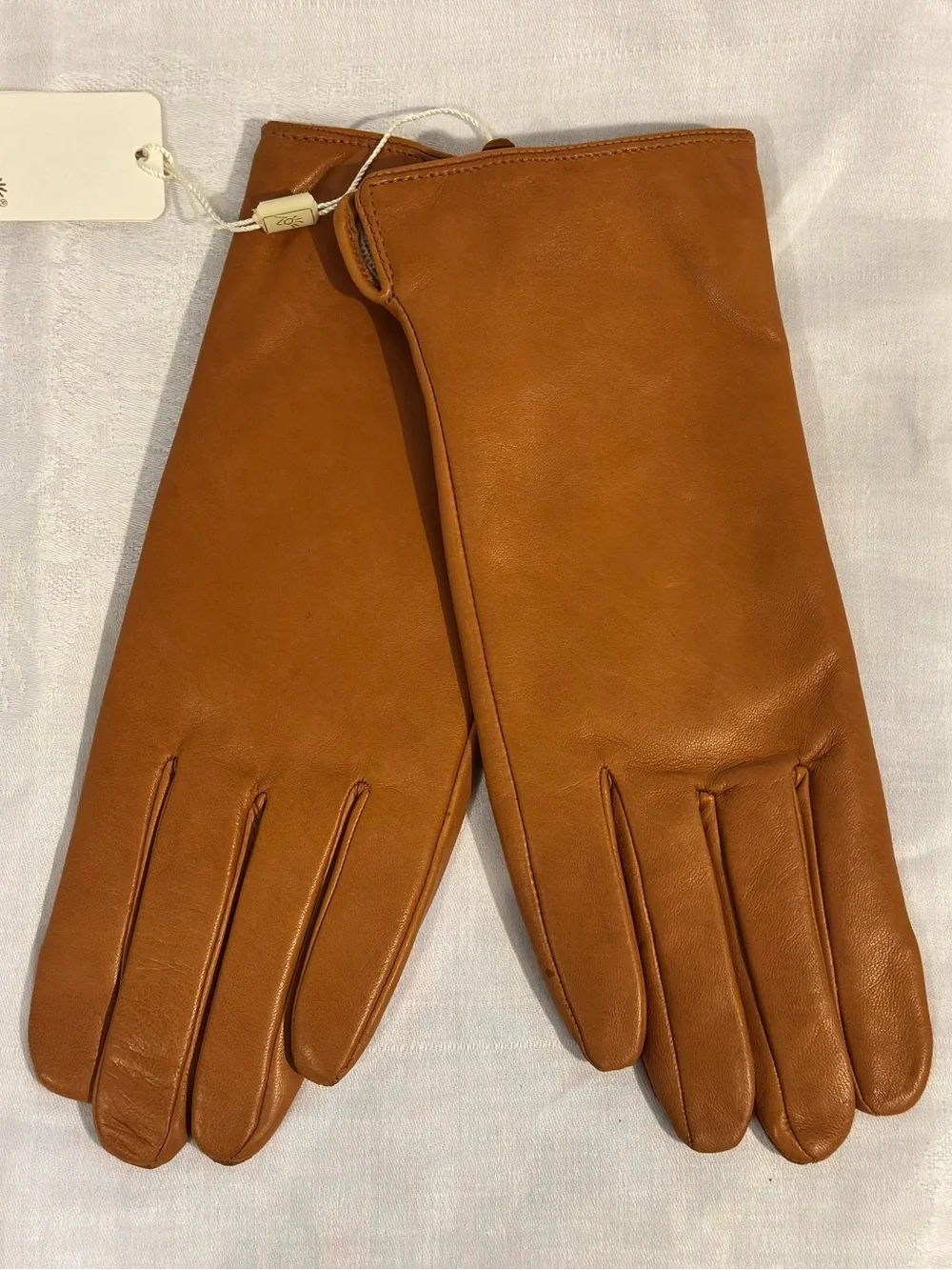 WARMEN Sheepskin Leather Touchscreen Gloves Cashmere Wool Lined 8.5 NWT